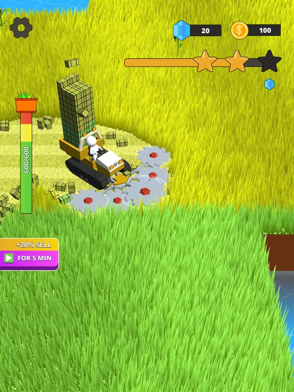 تصاویر Stone Grass: Lawn Mower Game iPad