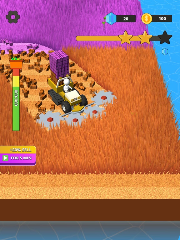 تصاویر Stone Grass: Lawn Mower Game iPad