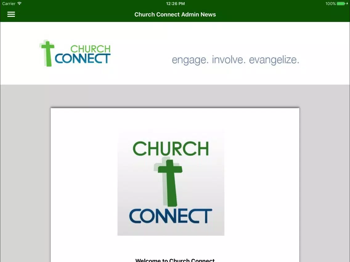 Church Connect iPad Screenshots