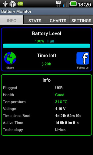 Battery Monitor Widget Screenshots