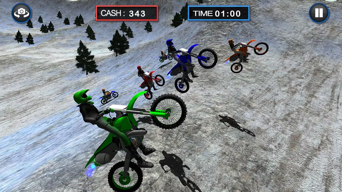 Bike Ride-r Frozen Highway Rally : Stunt Moto Free Screenshots