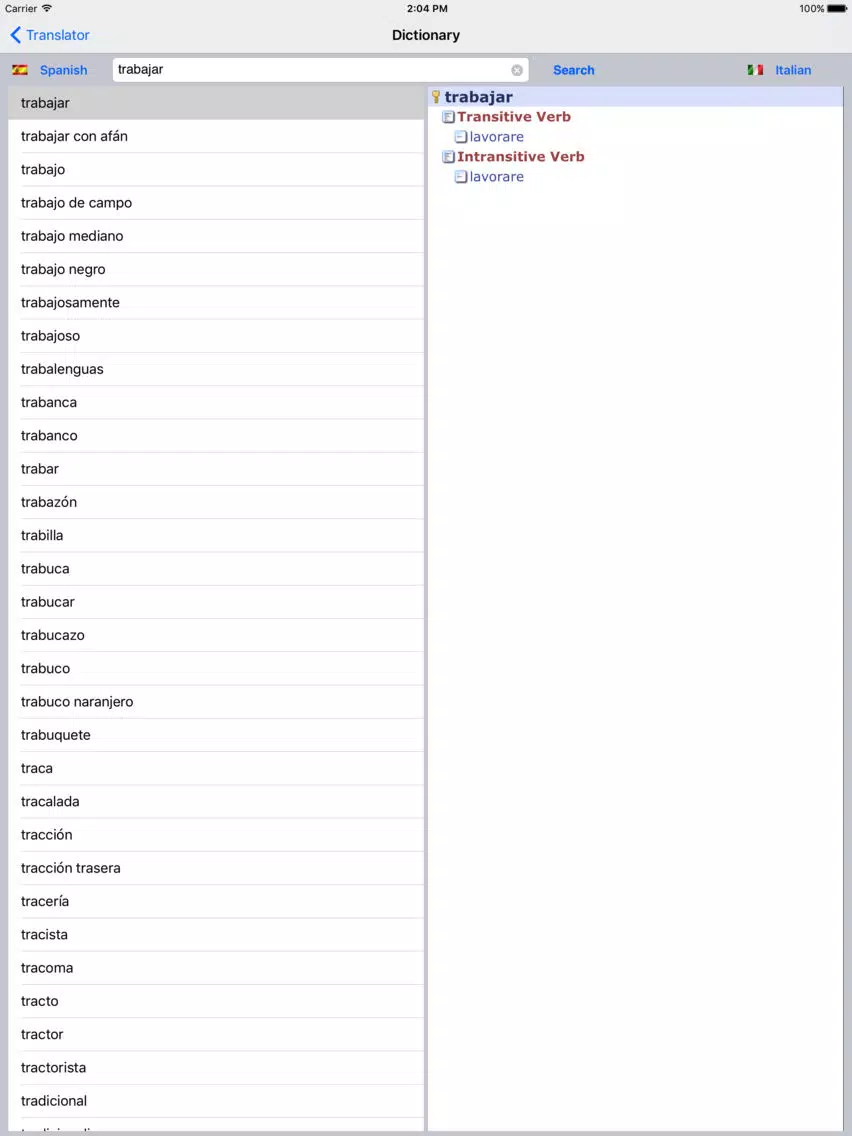 Offline Translator It-Es iPad Screenshots
