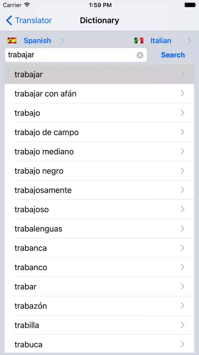 Offline Translator It-Es Screenshots