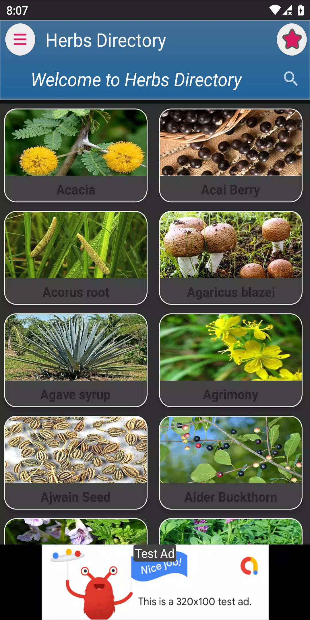 Herbs Directory Screenshots