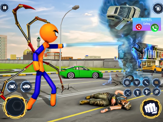 Captures d'écran de Stickman War Games - Superhero iPad 