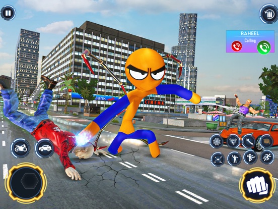 Captures d'écran de Stickman War Games - Superhero iPad 