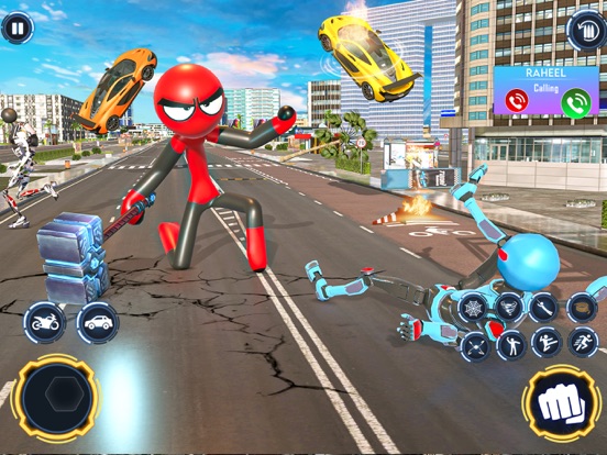 Captures d'écran de Stickman War Games - Superhero iPad 