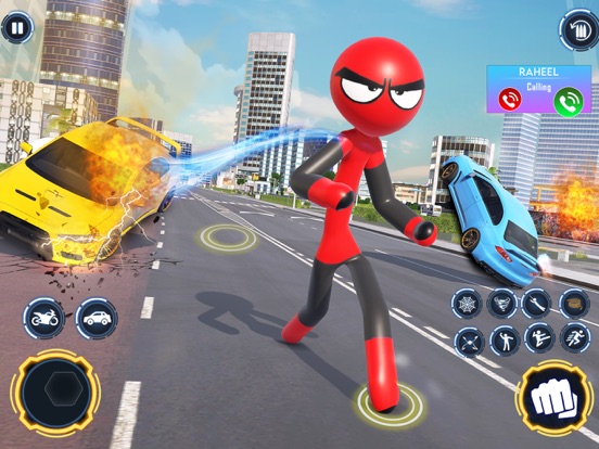 Captures d'écran de Stickman War Games - Superhero iPad 