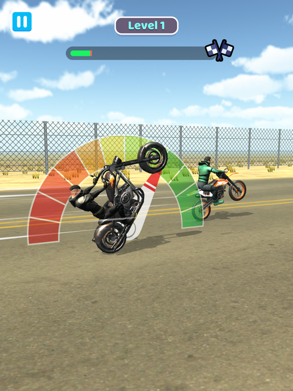 Capturas de tela do Wheelie Rider iPad 