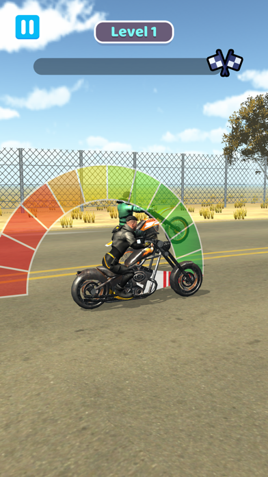Capturas de tela do Wheelie Rider