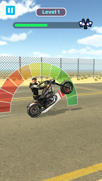 Capturas de tela do Wheelie Rider