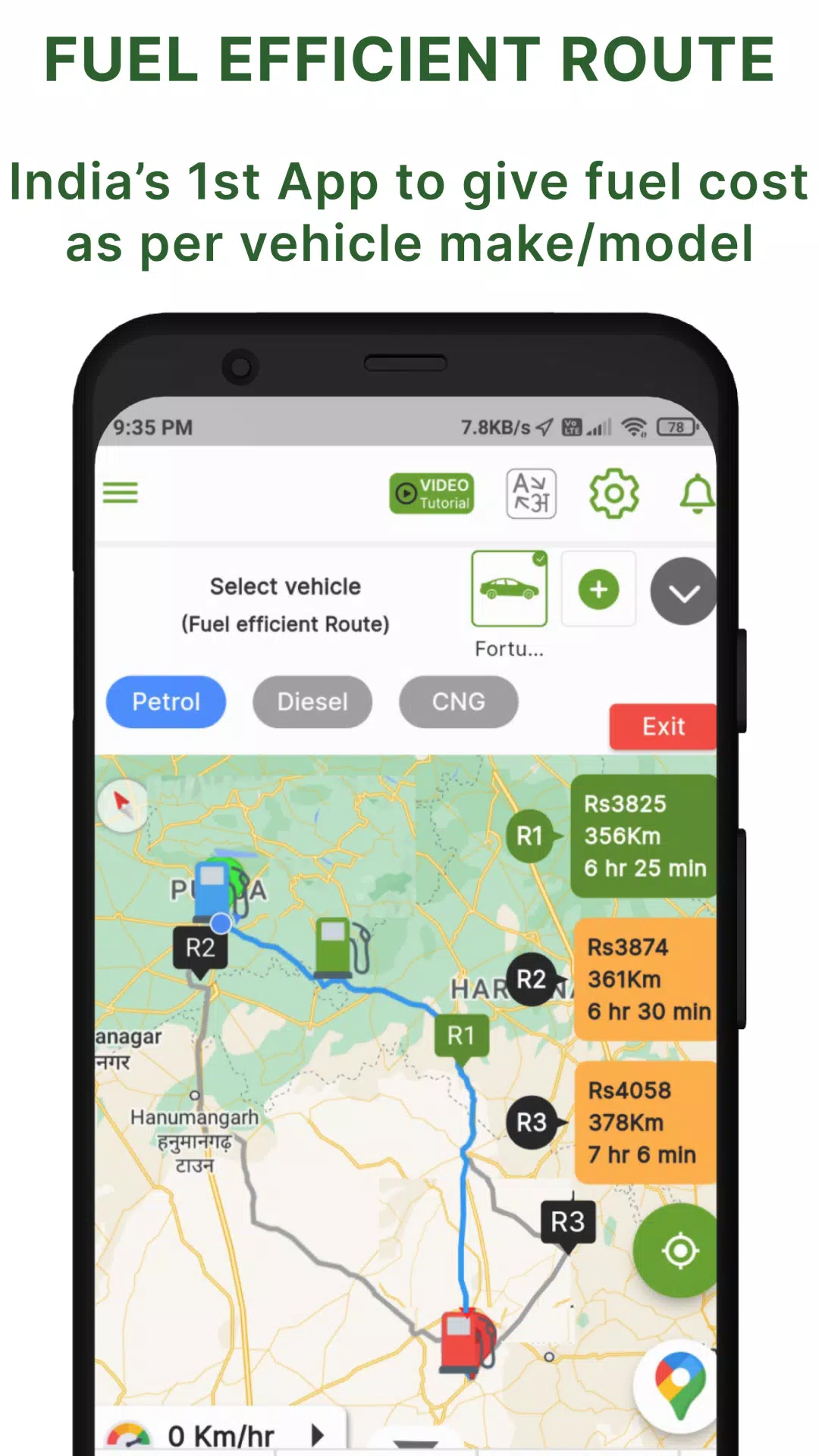 Capturas de tela do FUELabc : 30% Fuel Saving