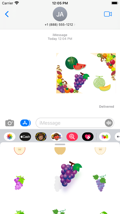 Cute fruit sticker Screenshots