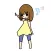 Girl dancing sticker
