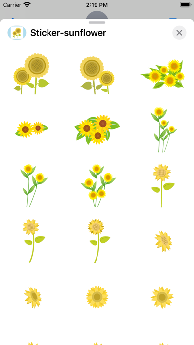 Sticker sunflower Screenshots