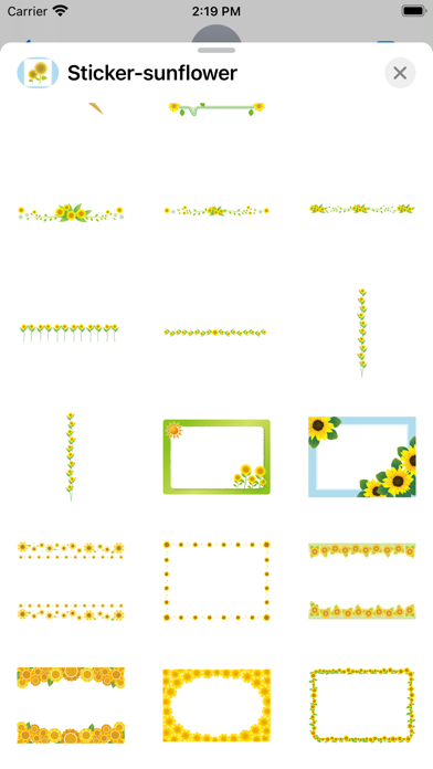 Sticker sunflower Screenshots