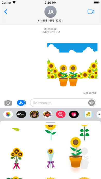 Sticker sunflower Screenshots