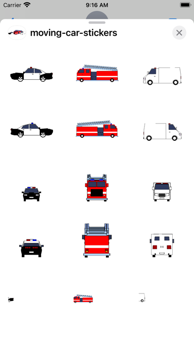 moving car stickers Screenshots