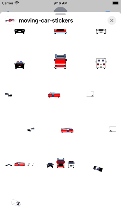 moving car stickers Screenshots