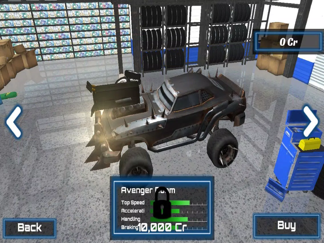 ภาพหน้าจอของ Death Rally 3D iPad 