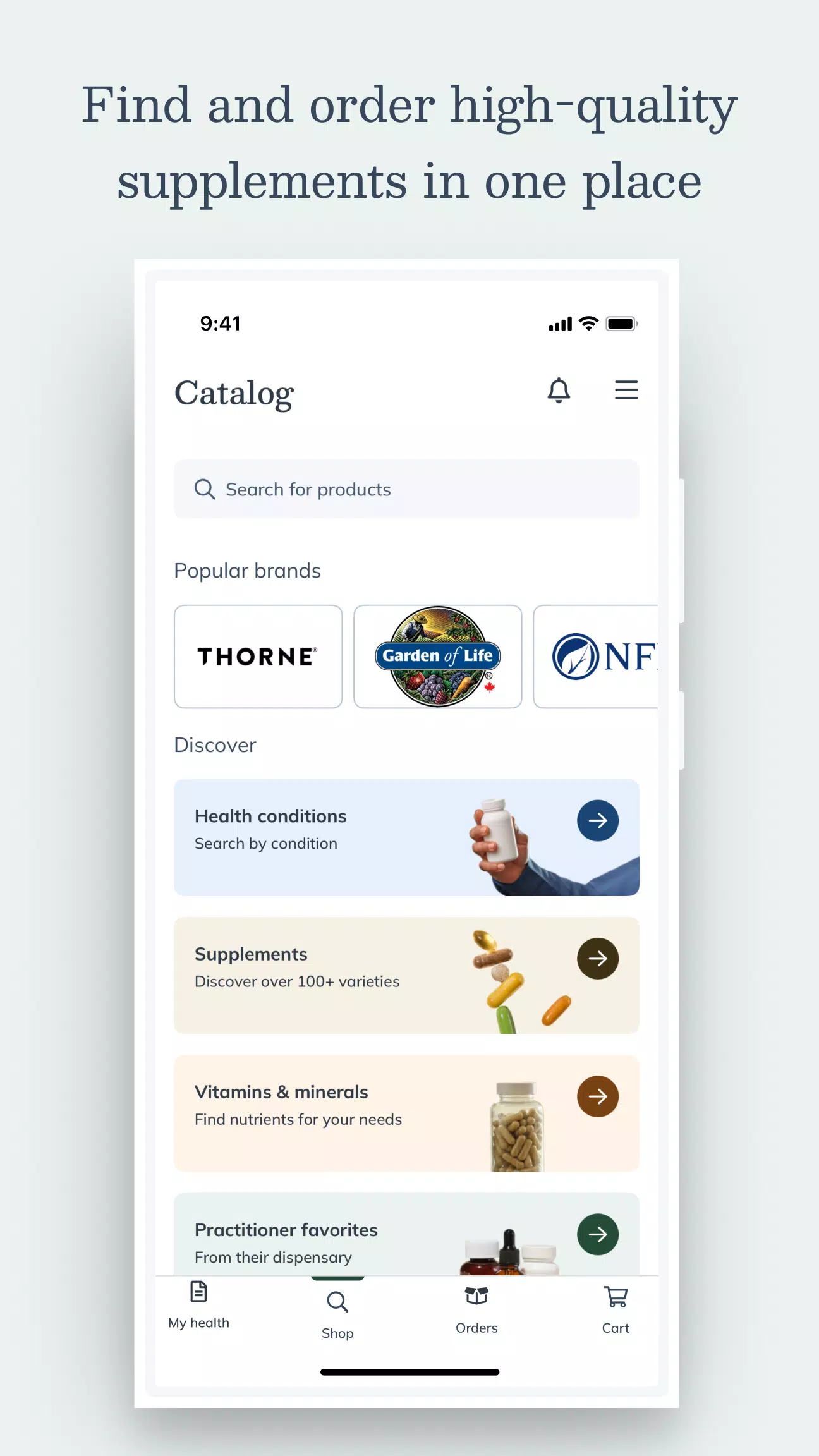 Fullscript Screenshots