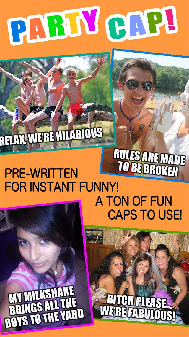 Taking Selfies With Friends - Add Funny Captions and Create Viral Meme Pictures to Share from any Party or Selfie Photo Screenshots