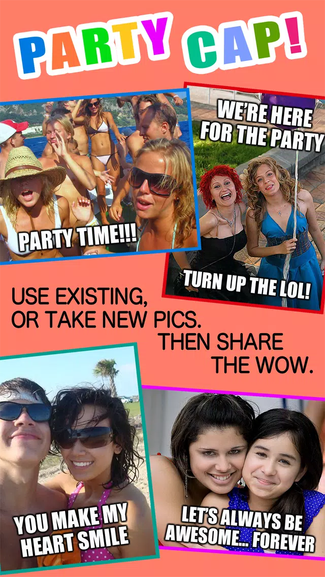 Taking Selfies With Friends - Add Funny Captions and Create Viral Meme Pictures to Share from any Party or Selfie Photo Screenshots