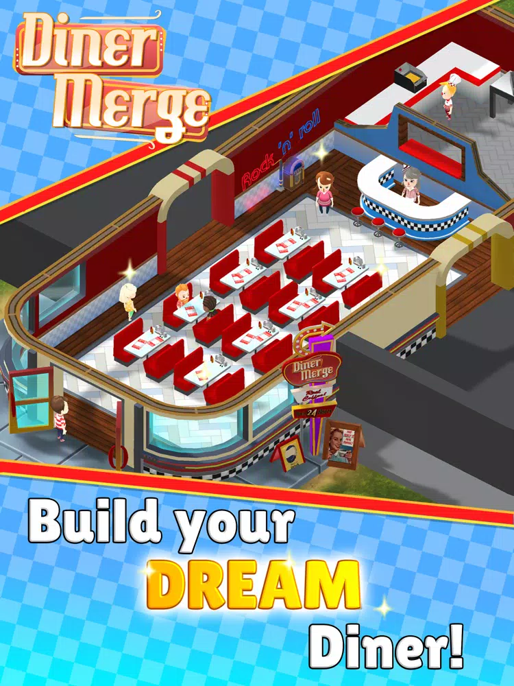 Diner Merge - Cooking Game iPad Screenshots