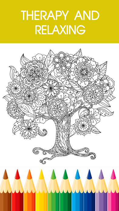 Adult Coloring Book - Free Mandala Color Therapy & Stress Relieving Pages for Adults 2 Screenshots