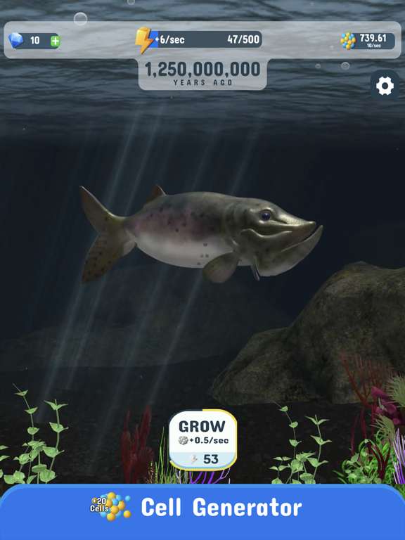 Tangkapan skrin Idle Evolution iPad
