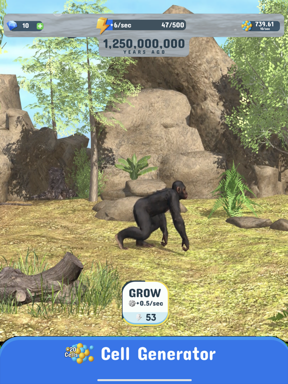 Tangkapan skrin Idle Evolution iPad