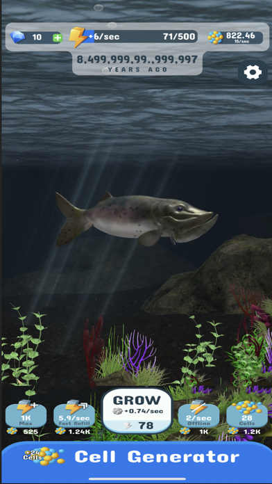 Tangkapan skrin Idle Evolution