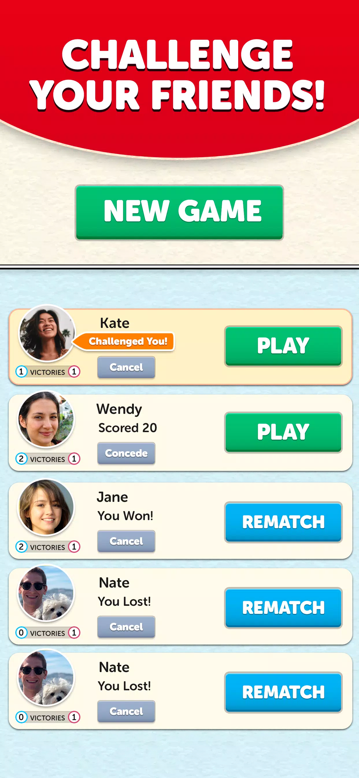 Captures d'écran de Word Scramble
