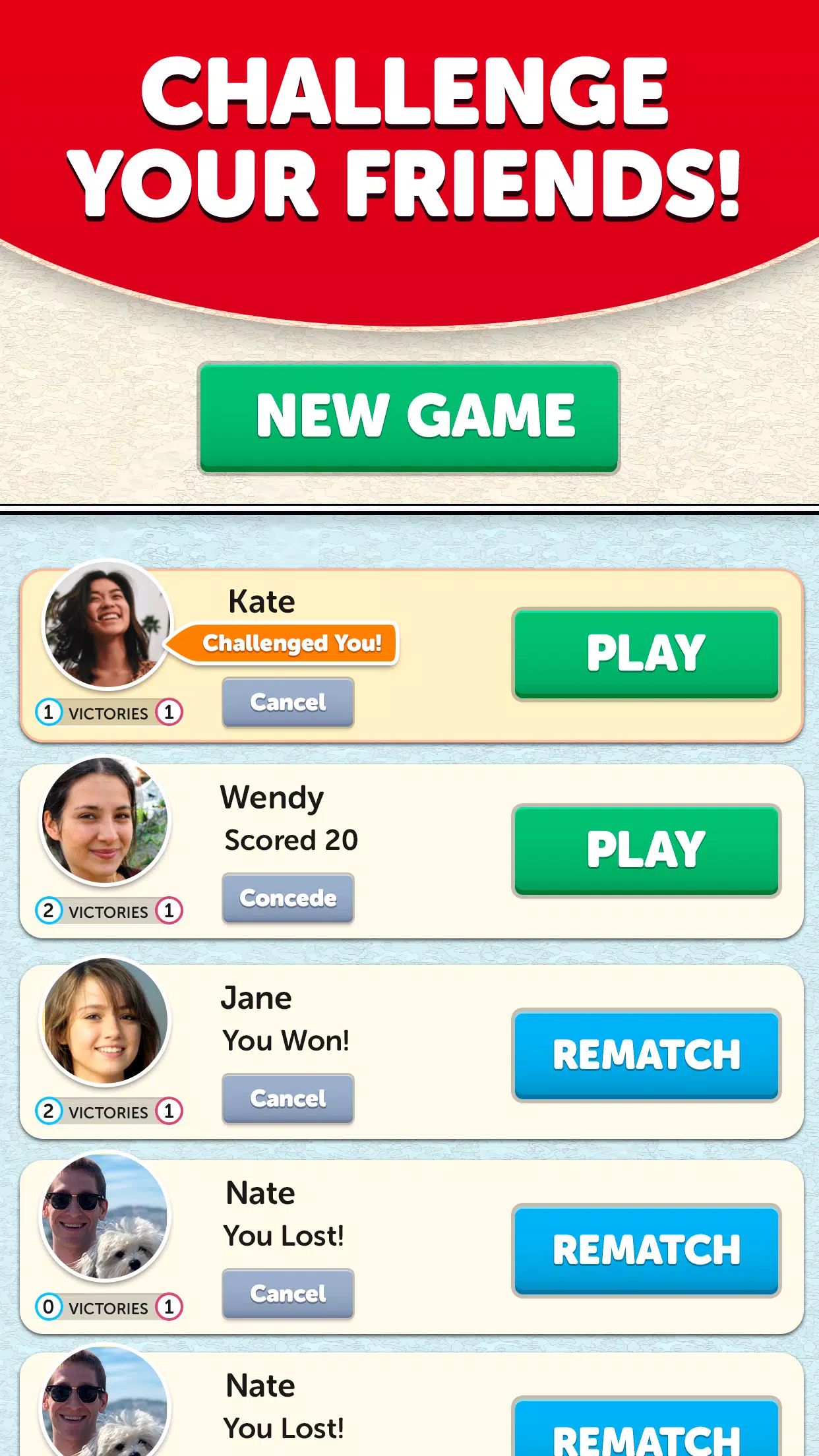 Captures d'écran de Word Scramble