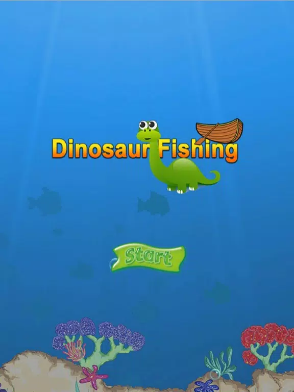 Dinosaur Fishing Free Games - Crazy Catch Big Fish Deep Sea iPad Screenshots
