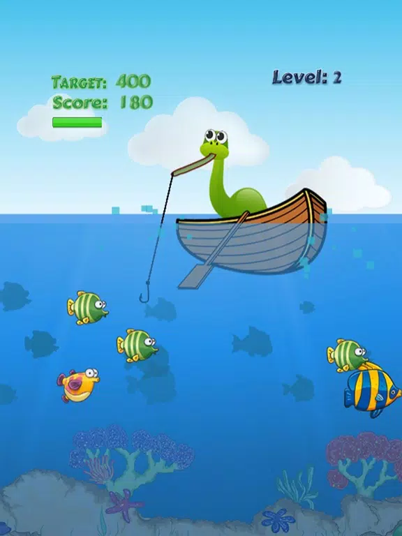 Dinosaur Fishing Free Games - Crazy Catch Big Fish Deep Sea iPad Screenshots