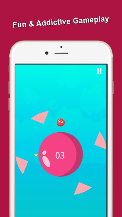 Spinning Circle Red Bouncing Balls Jump Screenshots