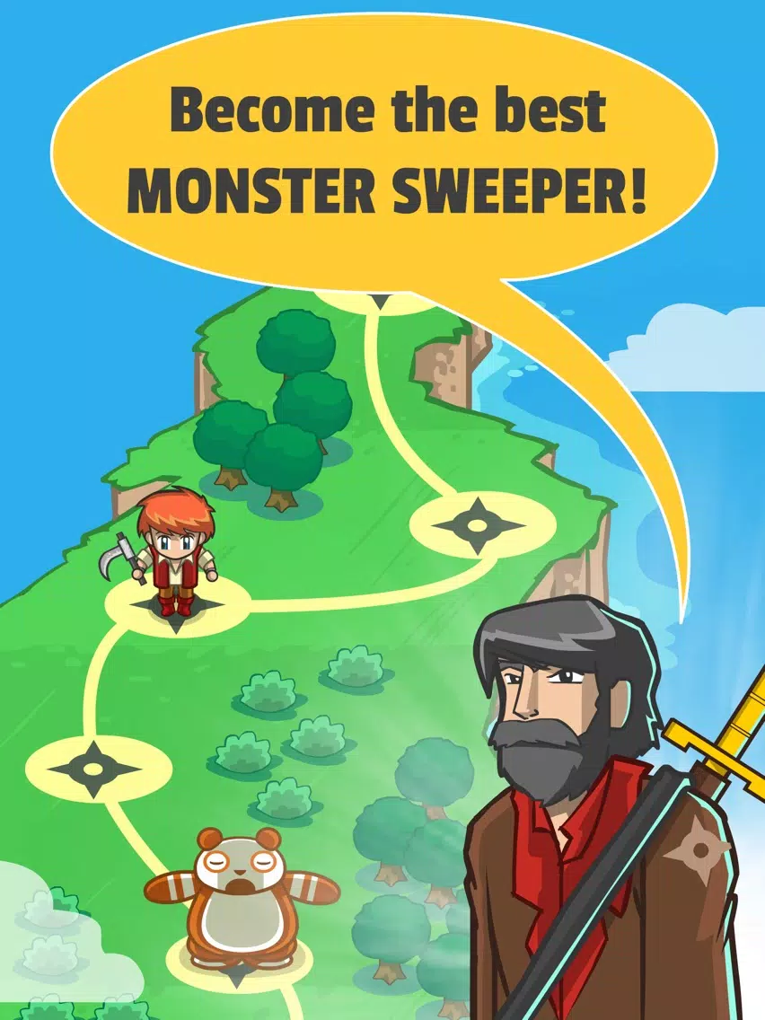Monster Puzzle Adventure – the RPG minesweeper game iPad 应用截图