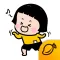 Mobile Girl, MiM Lite - Mango Sticker
