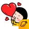 Mobile Girl, MiM - Mango Sticker