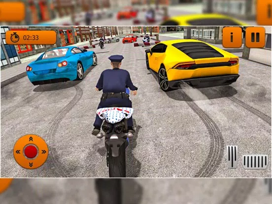 ภาพหน้าจอของ US Police Moto Bike Cop Chase iPad 