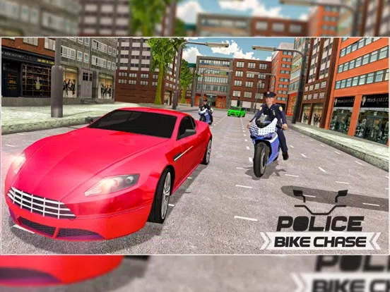 ภาพหน้าจอของ US Police Moto Bike Cop Chase iPad 