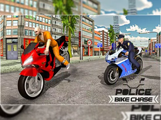 ภาพหน้าจอของ US Police Moto Bike Cop Chase iPad 
