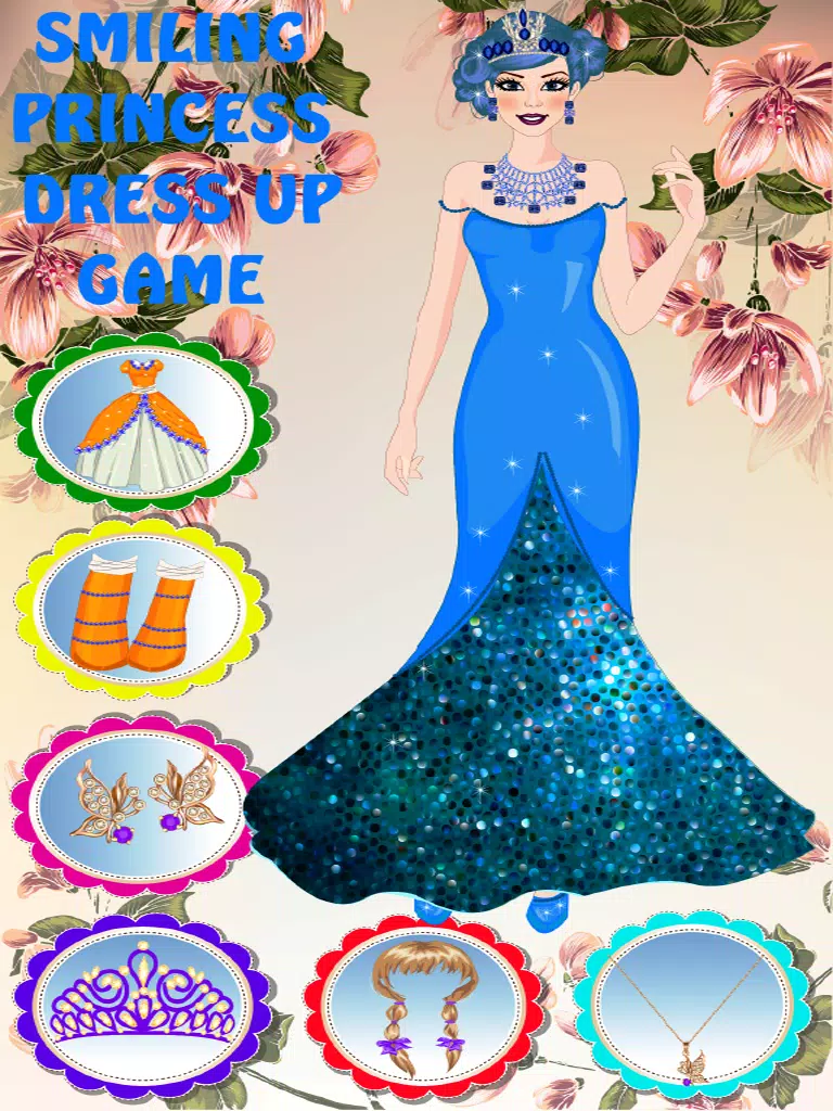 Smiling Princess Dress Up Game iPad Screenshots
