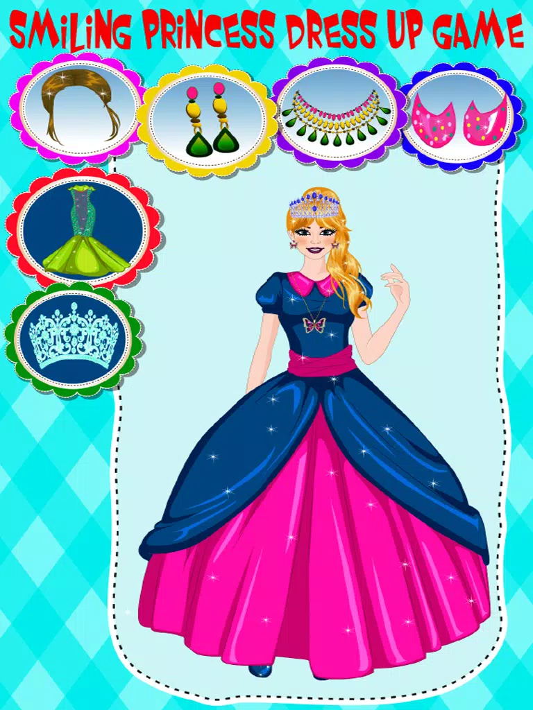 Smiling Princess Dress Up Game iPad Screenshots