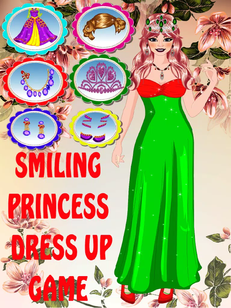 Smiling Princess Dress Up Game iPad Screenshots
