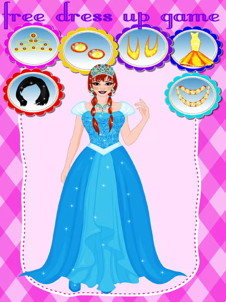 Smiling Princess Dress Up Game iPad Screenshots