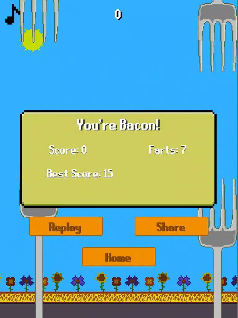 Скриншоты Flappy Bacon - when pigs fly iPad 