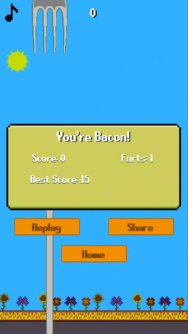 Скриншоты Flappy Bacon - when pigs fly