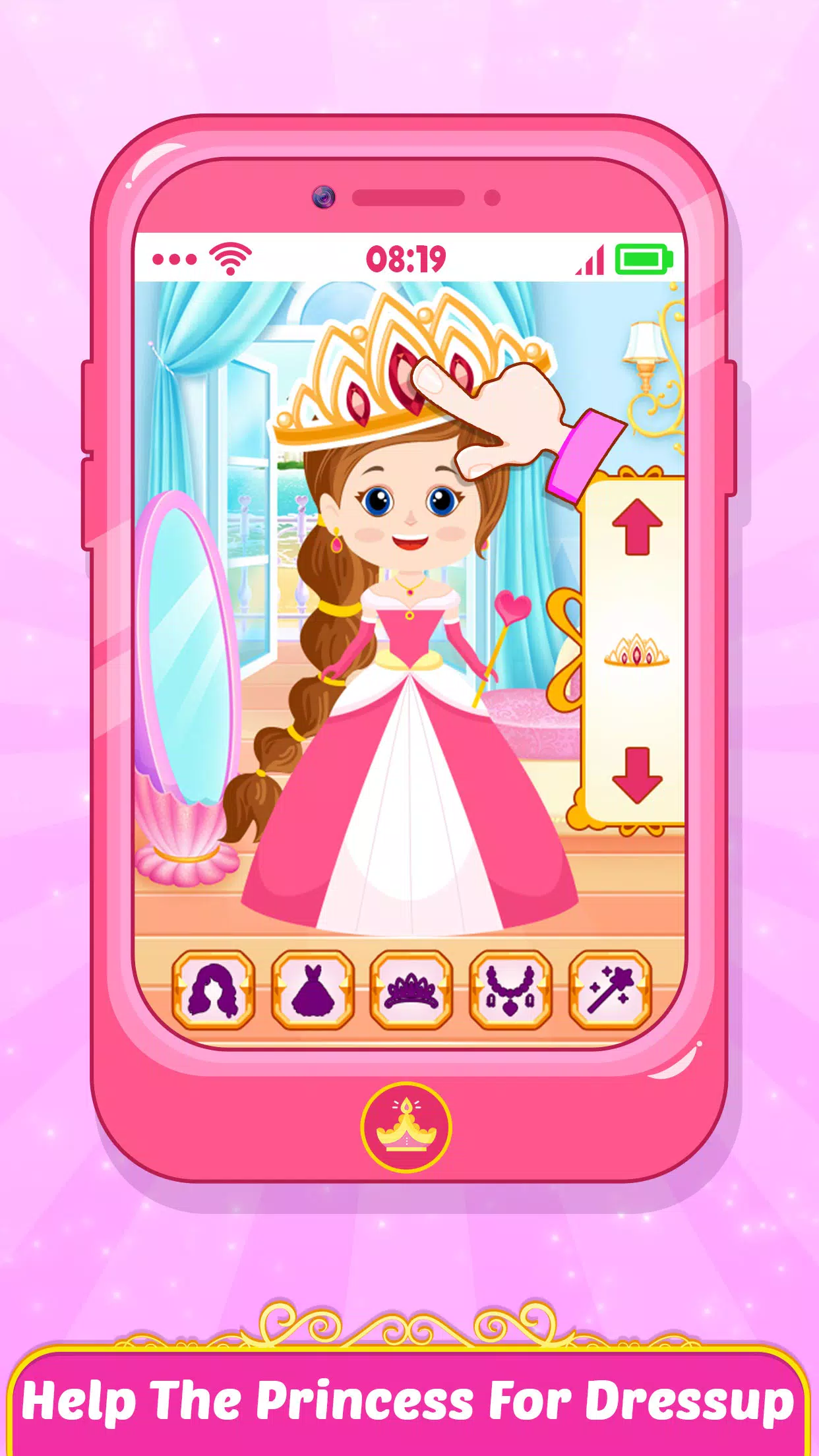 Pink Princess Baby Phone Screenshots